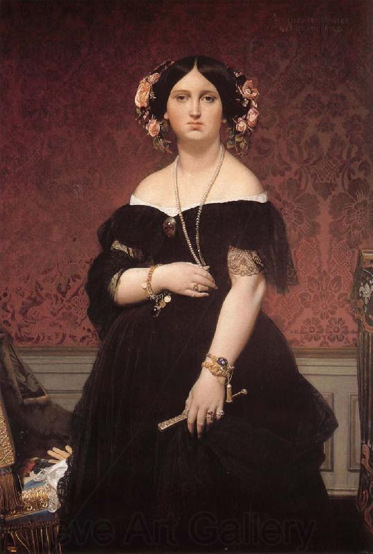 Jean-Auguste Dominique Ingres Portrait of countess Spain oil painting art